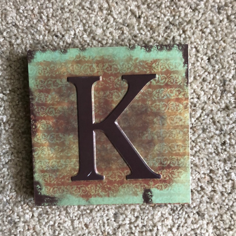 “K” room decor